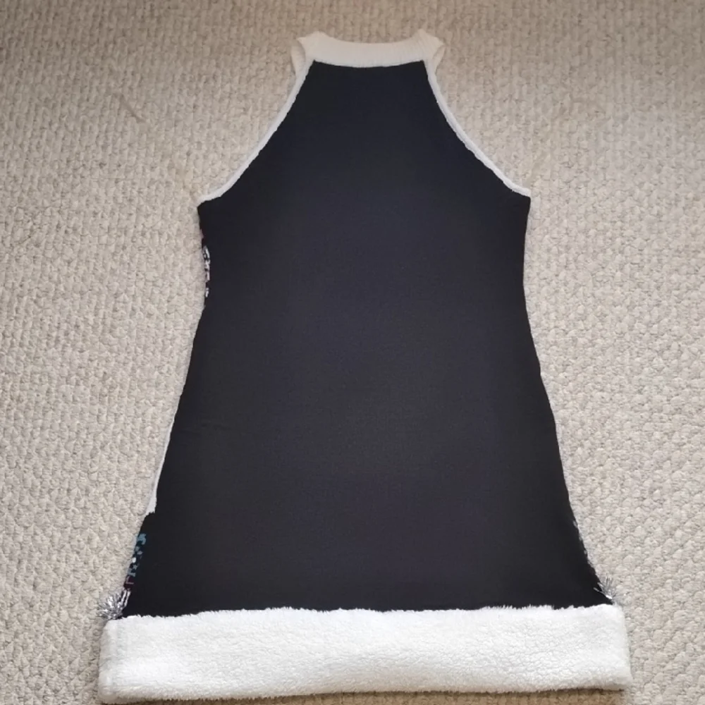 Festive Sweater Ugly Holliday Mini Dress Black Sparkle Sz XXL (19) Soft Stretchy - Picture 14 of 14